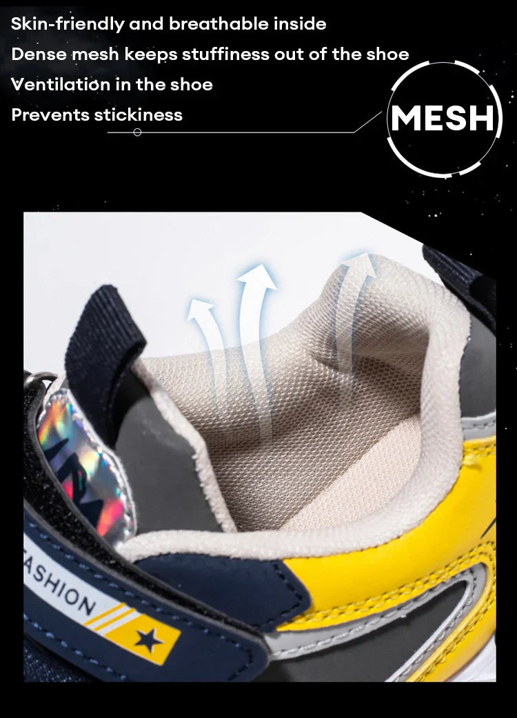 Summer Sport Kids Sneakers for Boys Breathable Mesh Running Tennis Outdoor Anti Skid Children Casual Walking Shoes