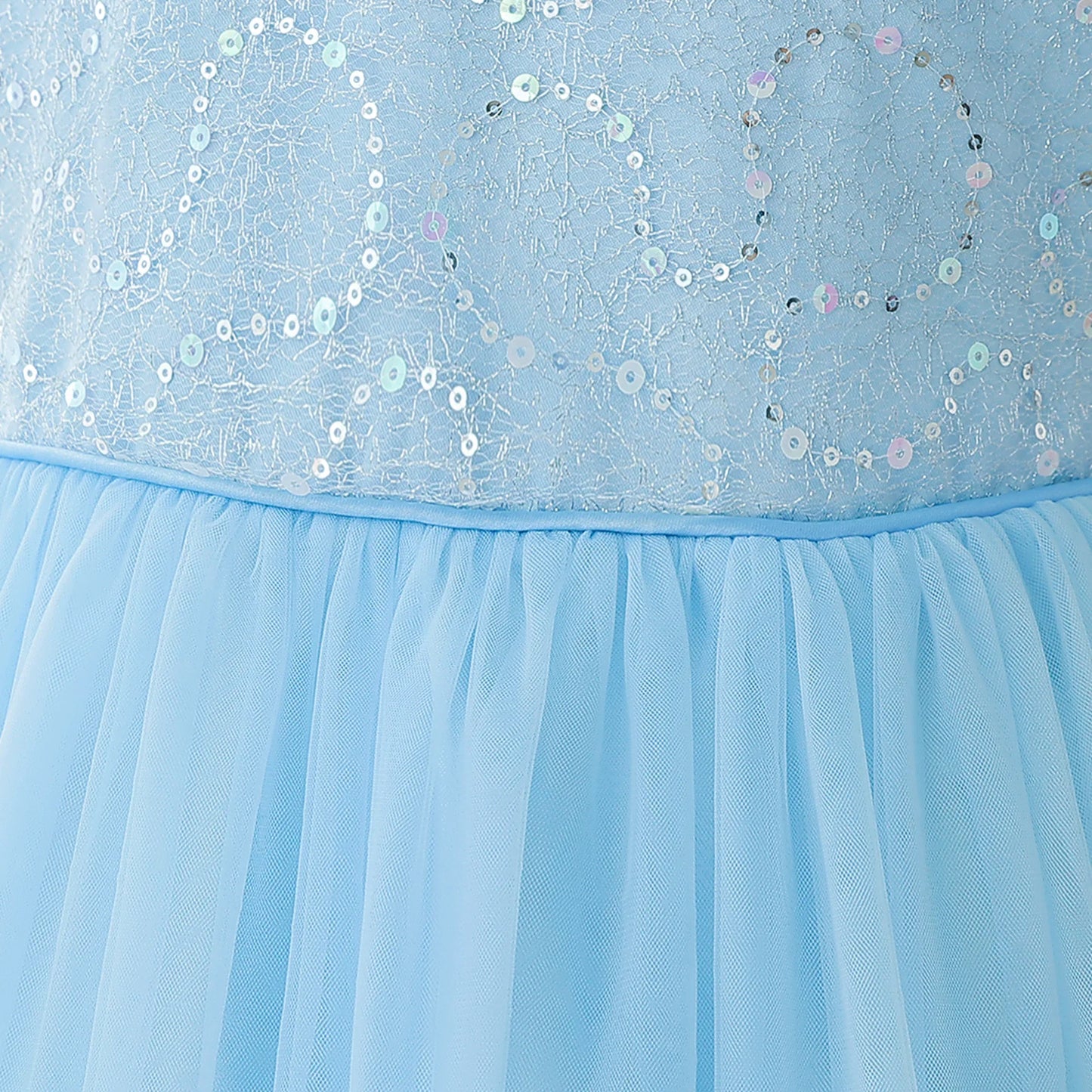 Summer Flower Bridesmaids Party Girls Dress Elegant Sequin Tulle Wedding Princess Prom Dresses for Girl Birthday Evening Costume