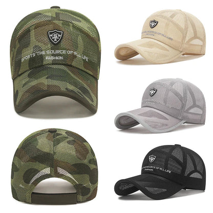 Outdoor Camouflage Mesh Baseball Cap Men Cap Summer Unisex Men And Women Camo Baseball Cap Trucker Hat Casquett