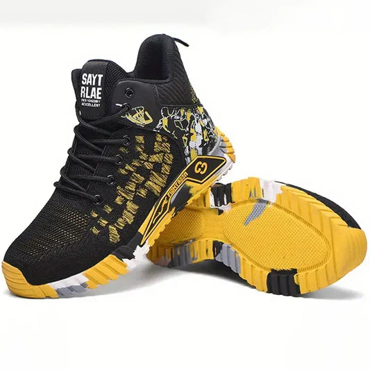 High Quality Men Steel Toe protective Safety Work Shoes Men Indestructible Safety Shoes anti-smash Puncture-Proof Safety Boots
