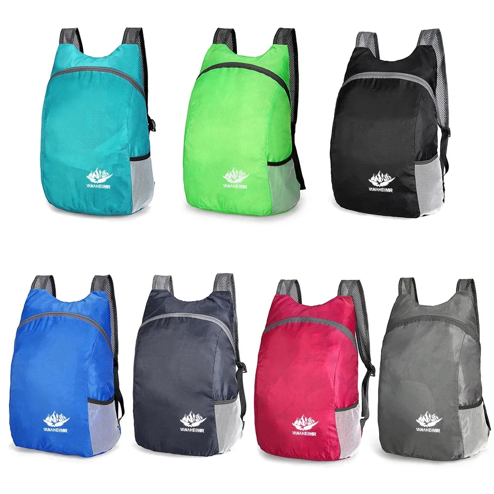 15L Lightweight Packable Backpack Foldable ultralight Outdoor Folding Backpack Travel Sports Bag Hiking Daypack for Men Women