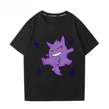 Printing Tee Pure Cotton T-shirt Men's 2026 Summer Fashion Oversize Street Casual Y2K Tops Streetwear Clothing