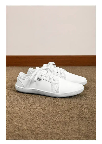 Mens Artificial Leather Wide Barefoot Shoes Unisex Plus Size Male Outdoor Minimalist Sneakers Women Zero Drop Casual Walking