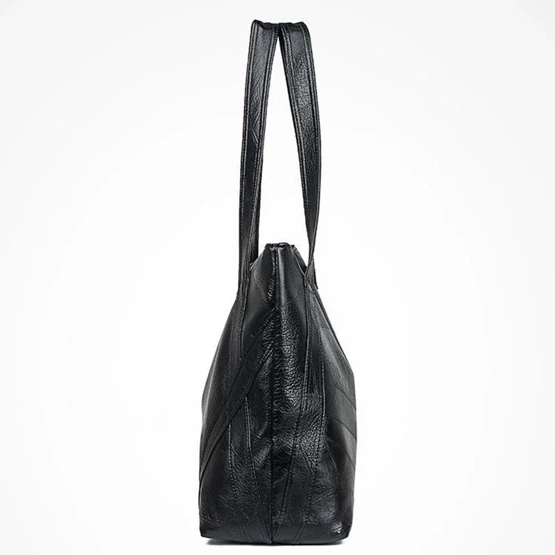 PU Zipper High Quality Women's Shoulder Bag 2024 Soft Faced  Large Capacity Fashionable Commuting Women's Shoulder Bag