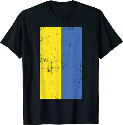 May Live in USA Story Began in Ukraine Flag T-Shirt