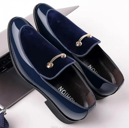 Men's Luxury Business Oxford Leather Shoes for Men Breathable Patent Leather Formal Shoes big Size Man Office Wedding Flats Male