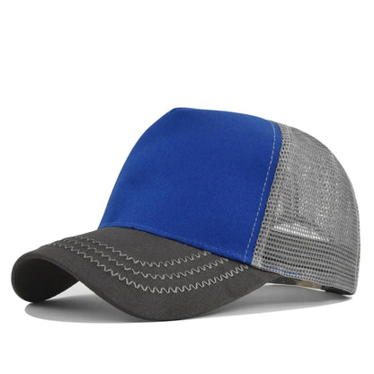 Fashion SunHat Outdoors Trucker Hat Cotton Mesh BreathableBaseball Cap Women Men Summer Sunshade MeshCap Truck Hat Cap Wholesale