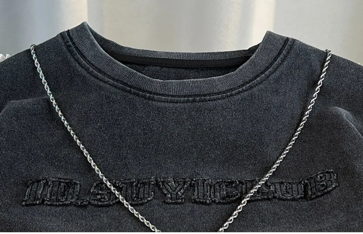 Set Kid Boy 2025 Summer New Style Cotton Letter Embroidered T-shirt Black Jeans Fashion Streetwear Daily Sporty Korean