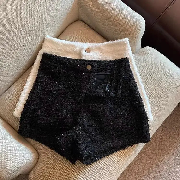 Hotsweet Shorts Women Sexy Skinny Y2k Clothes High Waist European Streetwear Fashion Trouser Cool Thick Button-Fly Wide Leg New