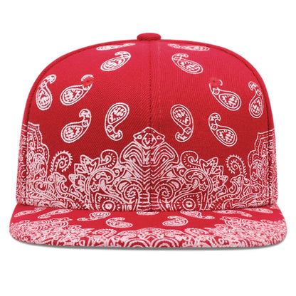 2024 New Fashion West Coast Cashew Flower Printing Snapback Cap Outdoor Sun Men Woman Baseball Hat Adjustable