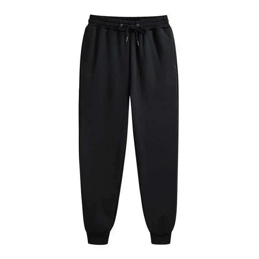 Men's Sweatpants Autumn and winter Fleece Pants Sport Long Pants Casual Drawstring Jogger Pants Pockets  Keep warm Trousers