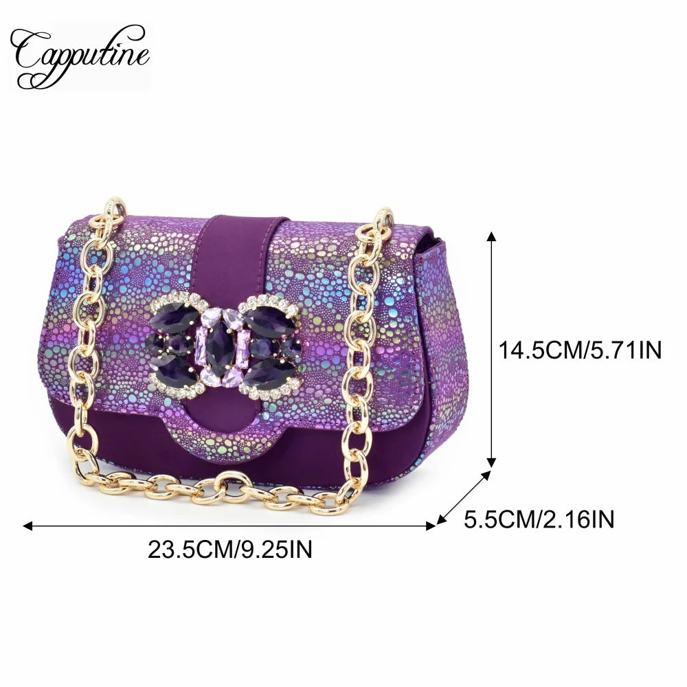 Peach Women Shoes And Bag Set Fashion African Ladies High Heels Sandals Match With Handbag Pumps Nigerian Sandales Femmes 988-10