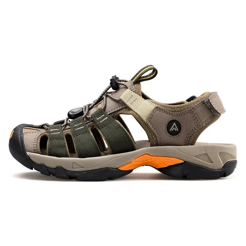 Summer Outdoor Sandals for Men Breathable Hiking Shoes Water Beach Mens Sandals Camping Climbing Aqua Sneaker HT-710445A