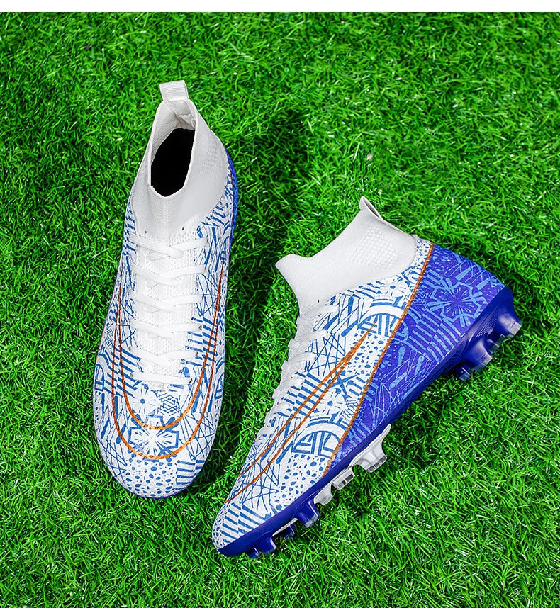 Hot-Selling Football Boots Men's Soccer Cleats TF/FG Wear-Resistant Training Shoes Outdoor Non-Slip Sneakers Size33-46