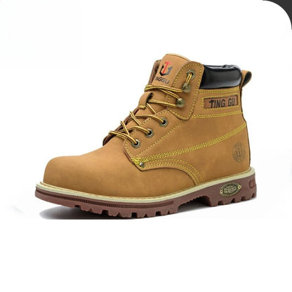 Four Season Labor Protection Shoes Anti Smashing Anti Piercing Steel ToeCap Anti Slip SafetyShoesWear-resistant Protective Shoes