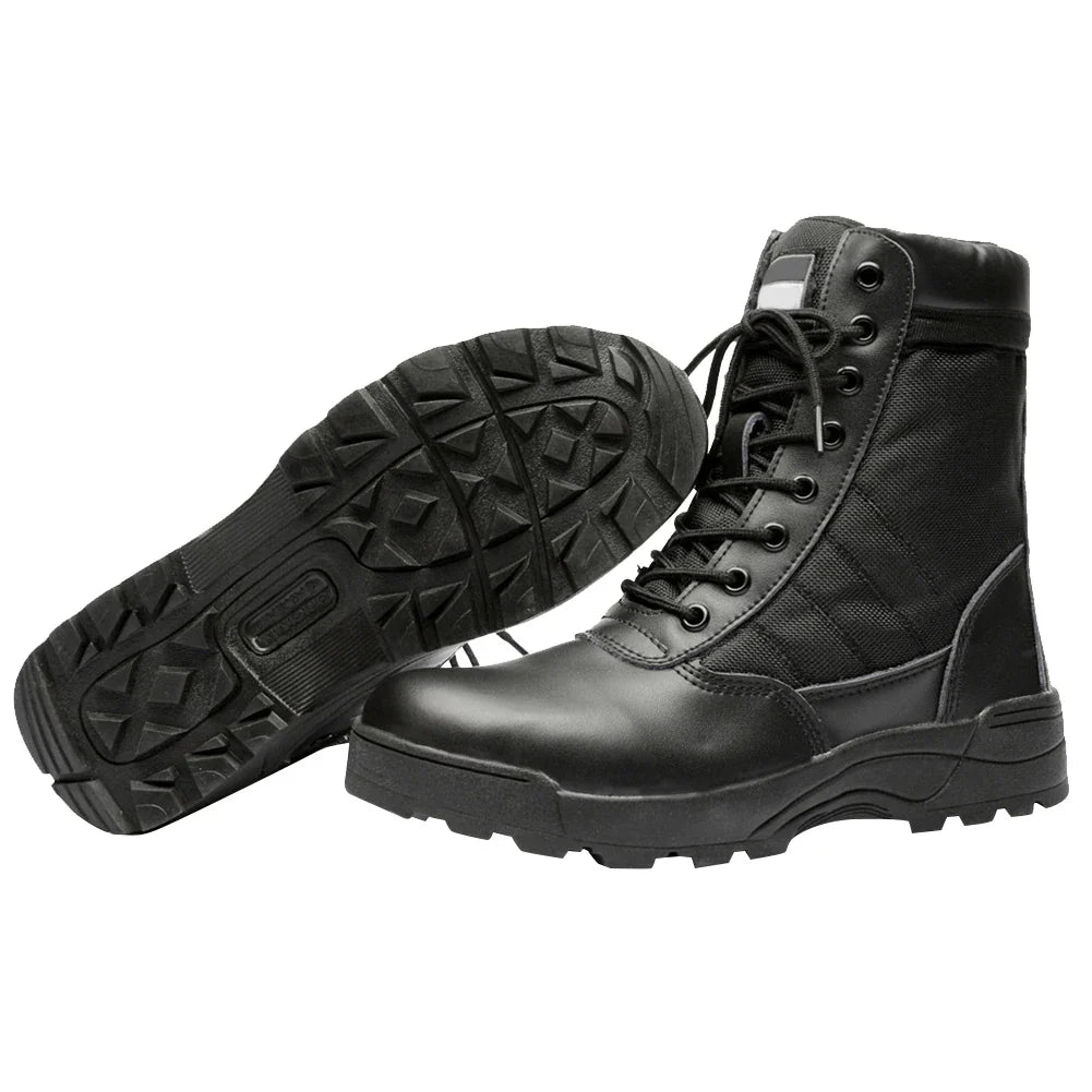 Desert Combat Boots Lace Up Outdoor Hiking Boots Breathable Hunting Training Boots Lightweight Non-Slip for Men