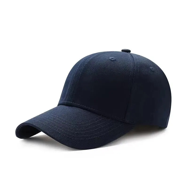 Men's and Women's Summer Baseball Cap Pure Cotton Solid Color Cap Fashion Driver Hat Sunshade Four Seasons Hat