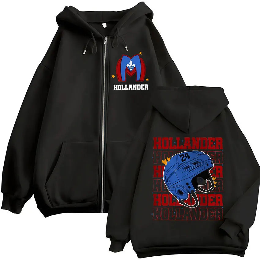 Heated Rivalry Shane Hollander‌ Ilya Rozanov Hollanov 24 81 Merch Zipper Hoodies Men Women Zip Up Sweatshirts Long Sleeve Jacket