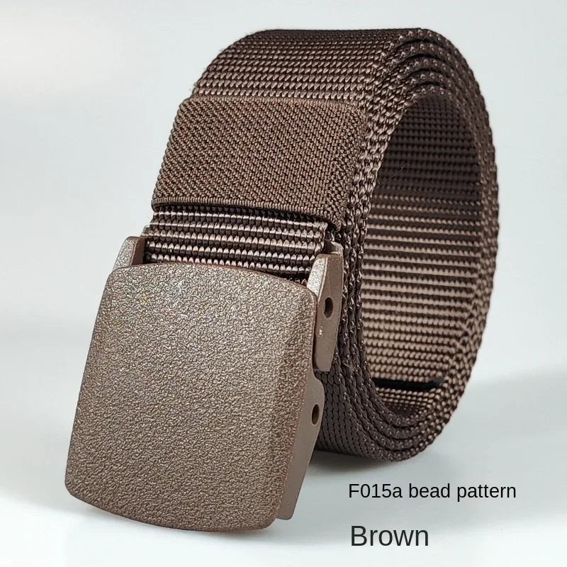 White Automatic Buckle Nylon Army Tactical Men Belt Military Waist Canvas Belt Outdoor Strap Travel Jeans Black Belts for Women