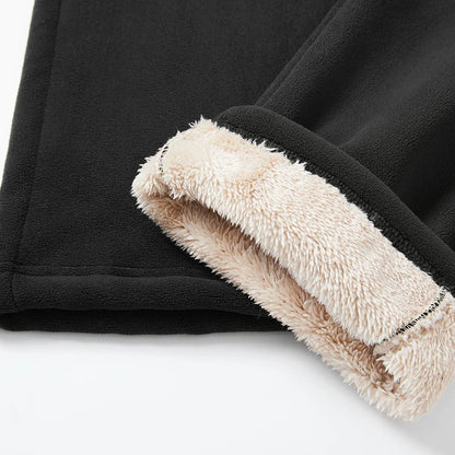 Unisex 2026 Winter New Oversize Pants Men Women Warm Fleece Liner Drawstring Trousers Casual Comfortable Gym Sweatpants