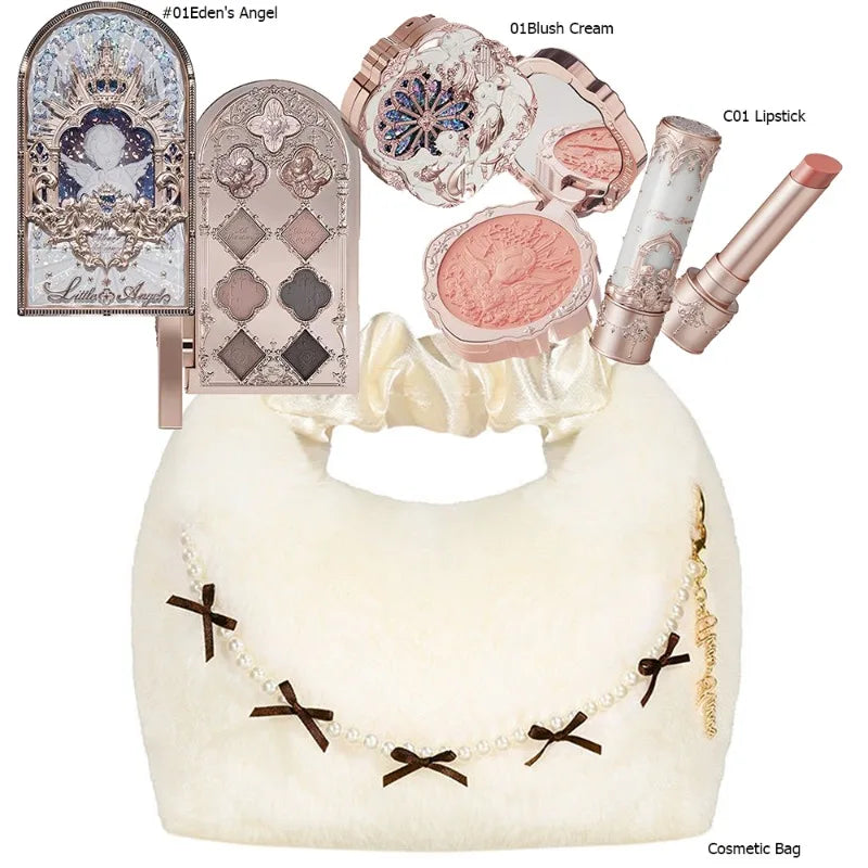 Makeup Set Swan Ballet Concealer Palette Embossed Blusher Shine Lipstick Kit With Bag THE SWEETIE BEAR Bunny Garden