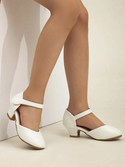 New Elegant Kids High Heels Fashion Stage Performance Princess Shoes for Girls Sweet Versatile Children Fashion Causal Sandals