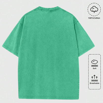 Movie Friends Print Washed T-Shirts Women Cotton Oversize T Shirt Summer Soft Short Sleeve Tops Street O-Neck Clothes