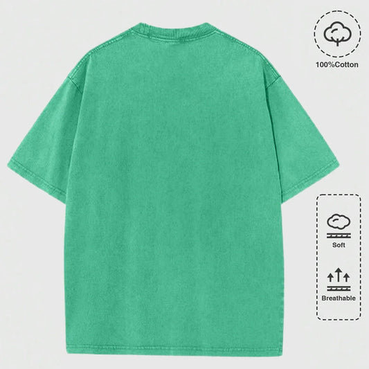 Movie Friends Print Washed T-Shirts Women Cotton Oversize T Shirt Summer Soft Short Sleeve Tops Street O-Neck Clothes