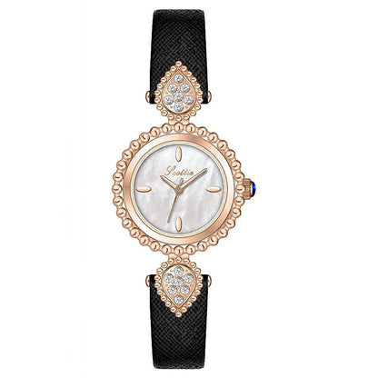 Women Watch Light Luxury Brand Shell Faced Diamond Watches Waterproof Leather Strap Ladies Fashion Quartz Wristwatch gift