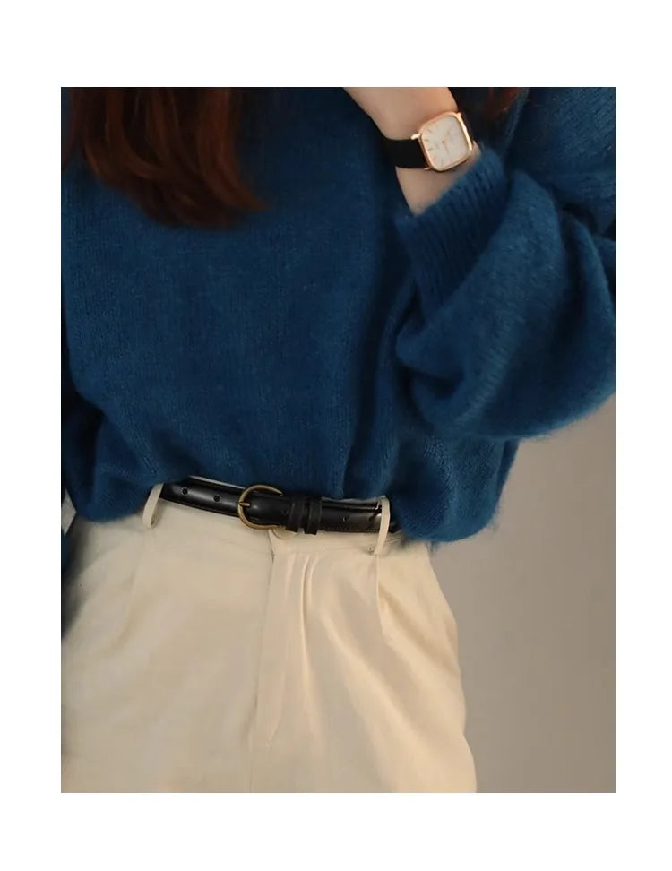 Small Leather Belt Ladies Jeans Belt Ladies 2024 New Belt Thin Retro Decorative Brown