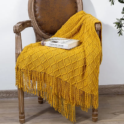 Aesthetic Nordic Plaid Knitted Throw Thread Blankets on the Bed Sofa Throw Travel TV Nap Blankets Soft Towel Bed Plaid Tapestry