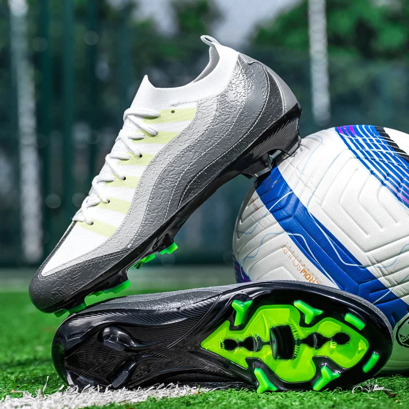 Men's Sports Football Shoes Fg/Ag Long Nail Adult Artificial Grassland Durable Training Specific Shoes High-Tops Non Slip Shoes