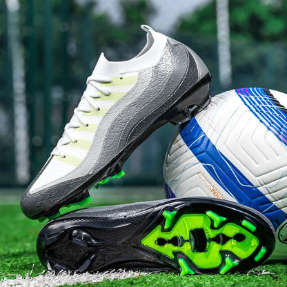Men's Sports Football Shoes Fg/Ag Long Nail Adult Artificial Grassland Durable Training Specific Shoes High-Tops Non Slip Shoes