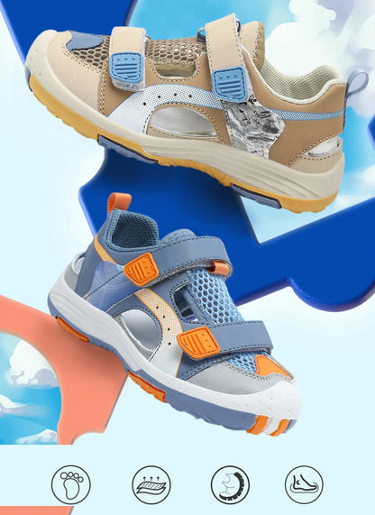 Boys Soft Sandals Fashion Children Shoes Solid Color Baby Sole Anti-slip Anti collision outdoor Girls Sandalias Flat Beach