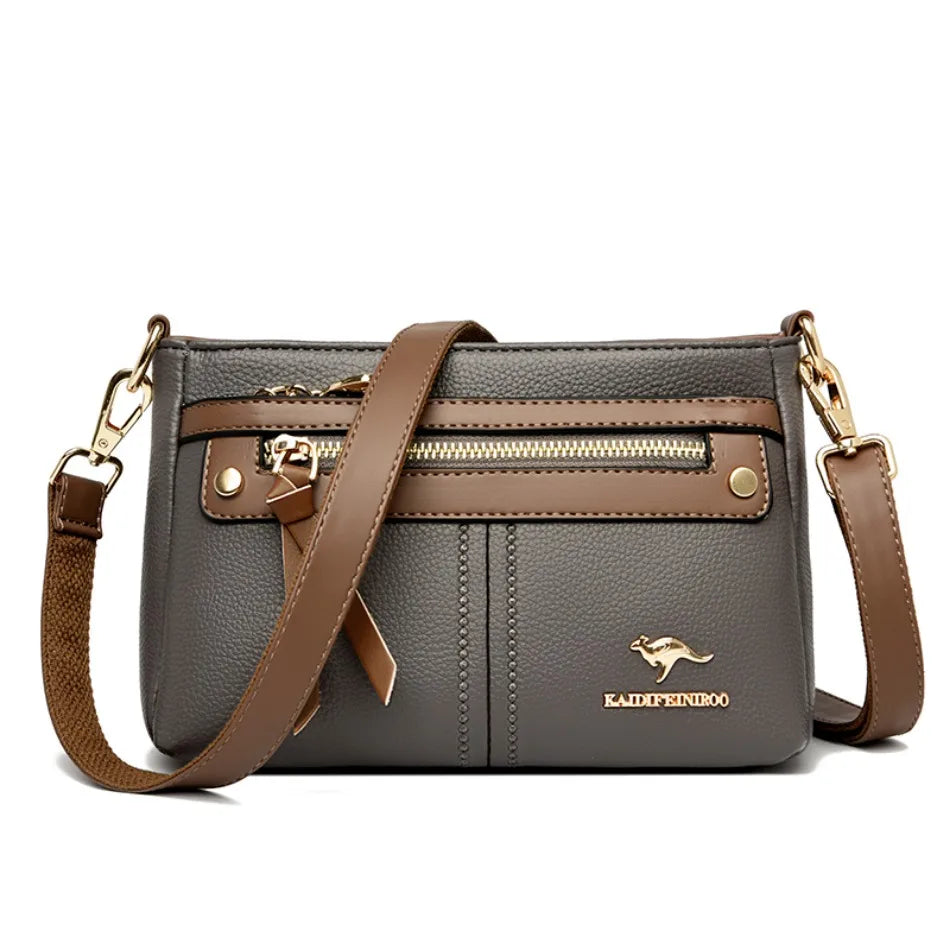 High Quality Leather Purses and Handbag Women Bag Luxury Designer Shoulder Crossbody Sac Ladies Casuial Messenger Tote Bag 2024