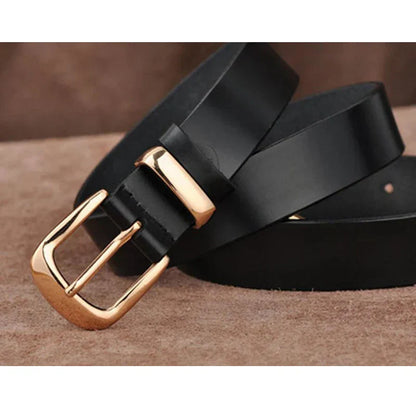 Women's Strap Casual All Match Women Brief Genuine Leather Belt Women Strap Pure Color Belts Top Quality Jeans Belt L27