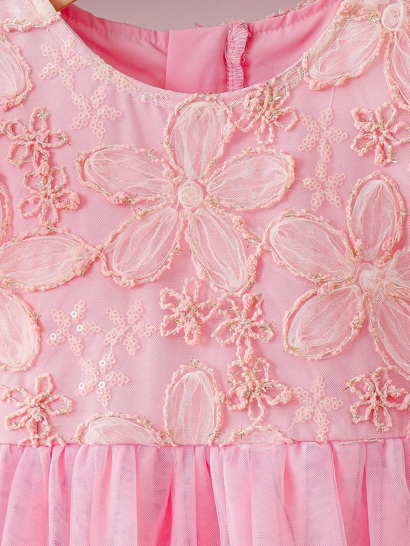 Summer New Pure Color Mesh Princess Skirt for Girls Elegant Simple Design Children's Party Dress