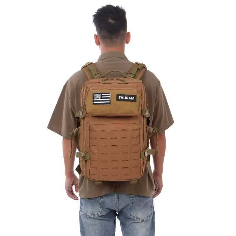 25L/50L Tactical Backpack Bag Hunting MOLLE Backpack GYM For Men EDC Outdoor Hiking Rucksack Witch 2 Bottle Holders