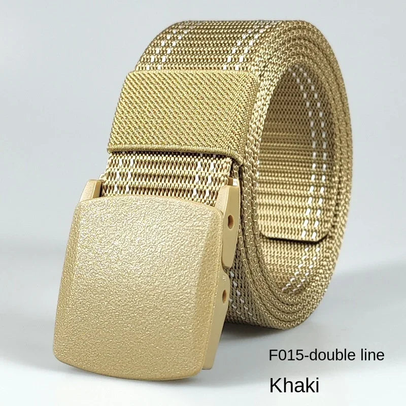 White Automatic Buckle Nylon Army Tactical Men Belt Military Waist Canvas Belt Outdoor Strap Travel Jeans Black Belts for Women