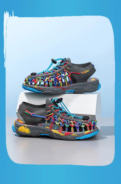 Hot Sale Kids Sports Sandals Summer Boys Beach Shoes Outdoor Sneakers Sandals Rubber Non-slip Casual Sandals for Children