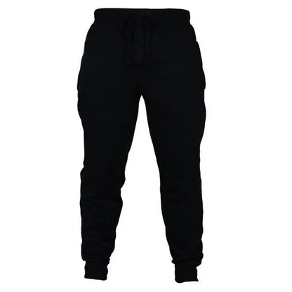 Autumn and winter Men Warm Casual Pants Fitness Sportswear Tracksuit Bottoms    Trousers Black Gyms Jogger Pants