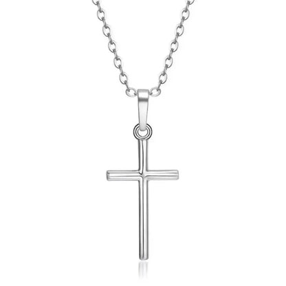 Jewelry Crucifix Charm Vintage Cross Necklace Jesus Rosary Beads Chain Virgin Mary Pendant
