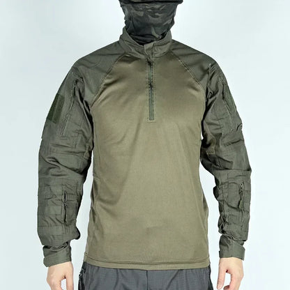 New Tactical Hunting Suit Outdoors Training Durable Breathable Camo Set Waterproof Quick Drying windproof Combat Two Piece Set