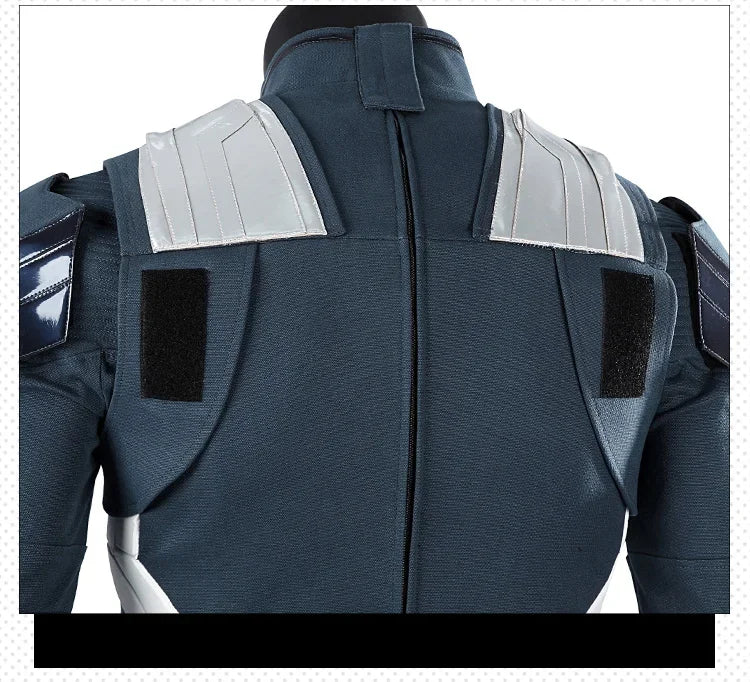New Superhero Cosplay Costume Captain Steve Rogers Suit Adult Men Halloween Comic Con Outfit Custom Made Superhero Jumpsuit