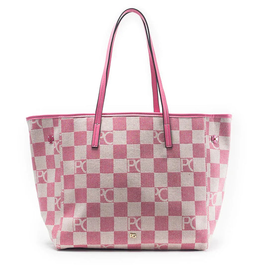 PG Women Shoulder Bag Retro Chessboard Design High End Versatile, Large Capacity Daily Travel Simple Practical Atmospheric Items