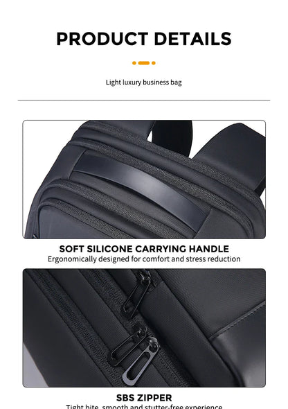 Men 36L Business Backpack USB Waterproof  Multi Pocket Backpacks Fit 17.3 Inch Laptop