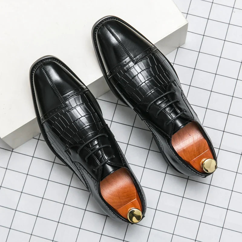 Classic Casual Business Shoes For Men High Quality Social Wedding Formal Leather Shoes Male British Men's Dress Shoes