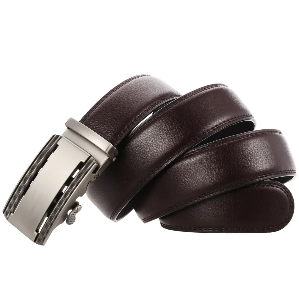 Personalized Mens White Leather Belt Business Custom Engraved Name Logo Men's Automatic Buckle Accessories Waistband Gifts