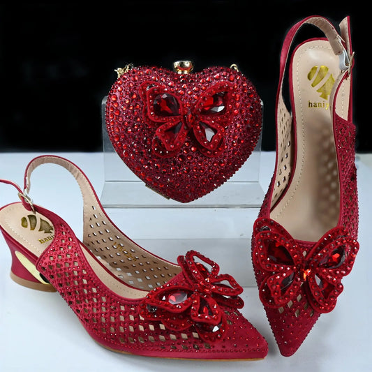 Shoes and Bags To Match Set Italy Party Pumps Italian Matching Shoe and Bag Set for Party!   SQ1-1