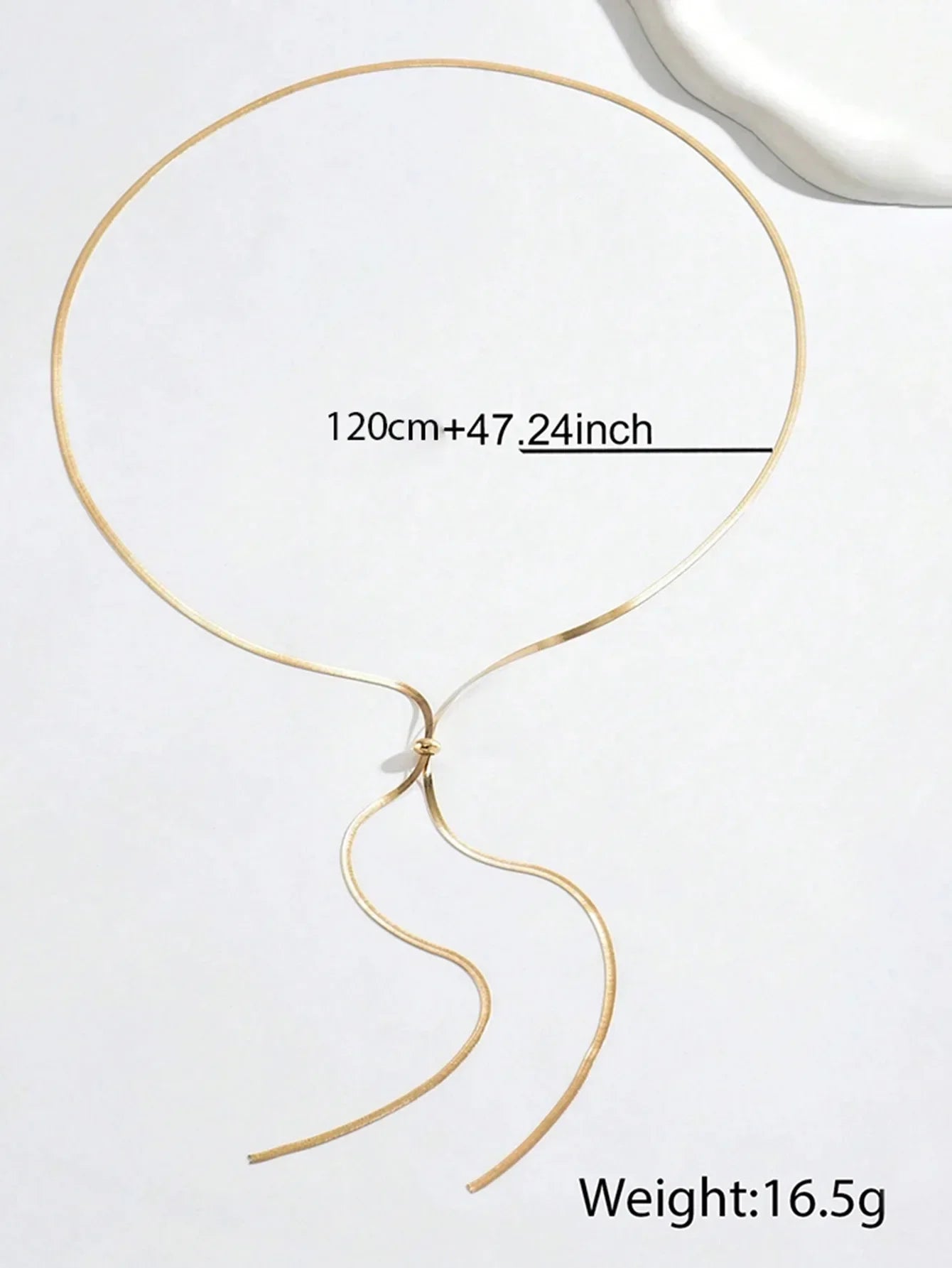 Punk Long Flat Snake Bone Chain Necklace for Women Stainless Steel Gold Color Y-Shaped Necklace Fashion Charms Jewelry Wholesale